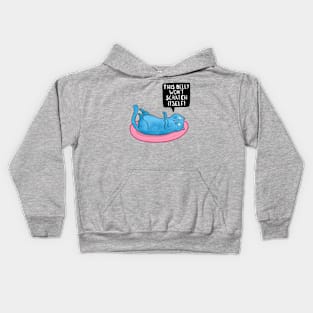 This Belly Won't Scratch Itself - Cat Kids Hoodie